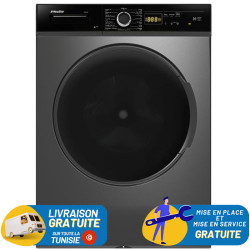 MACHINE A LAVER AUTOMATIQUE NEWSTAR 9KG / DARK INOX / BIG DOOR / MFA0910DX