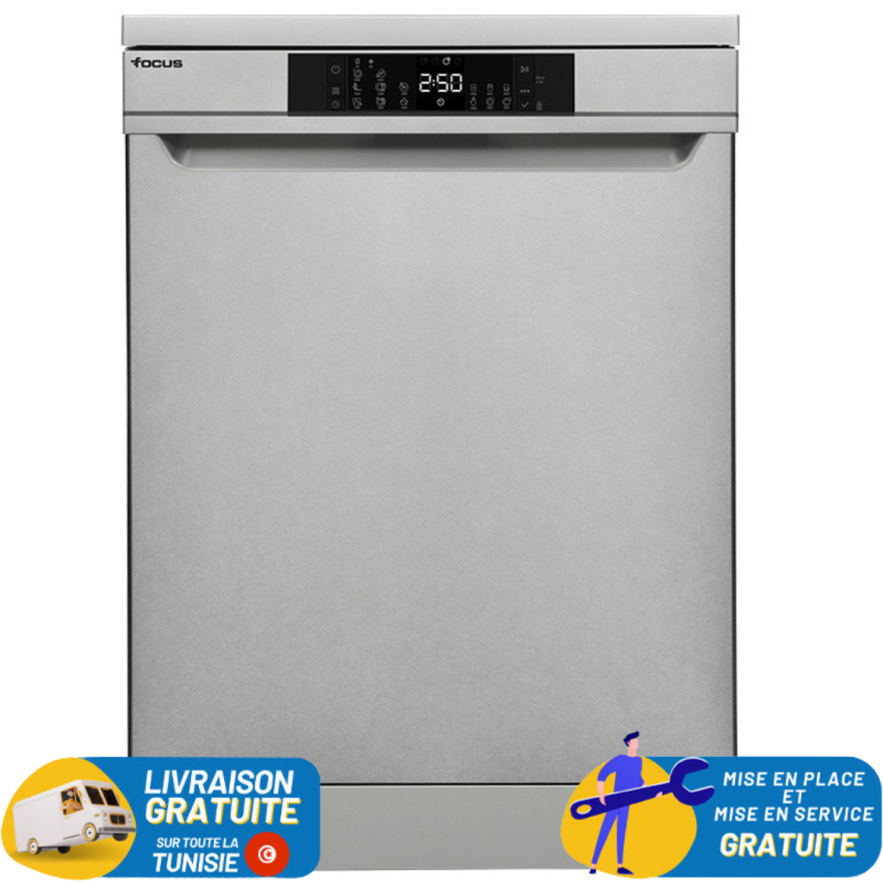 Lave Vaisselle FOCUS Pose Libre 13 Couverts INOX (F.503X)