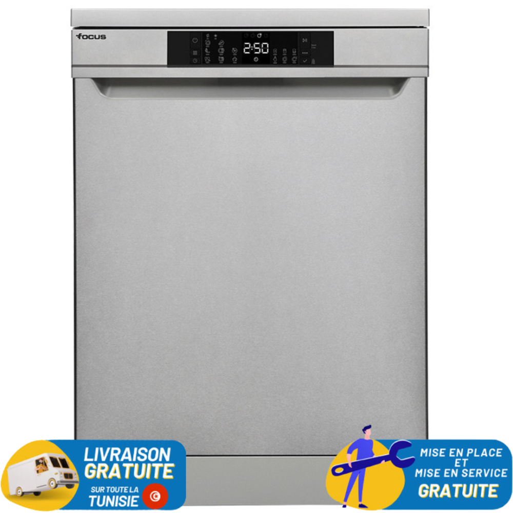 Lave Vaisselle FOCUS Pose Libre 13 Couverts INOX (F.503X)