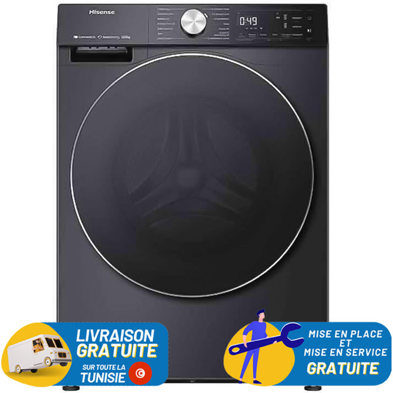 Lave Linge HISENSE 12KG FRONTALE INVERTER STEAM / INOX