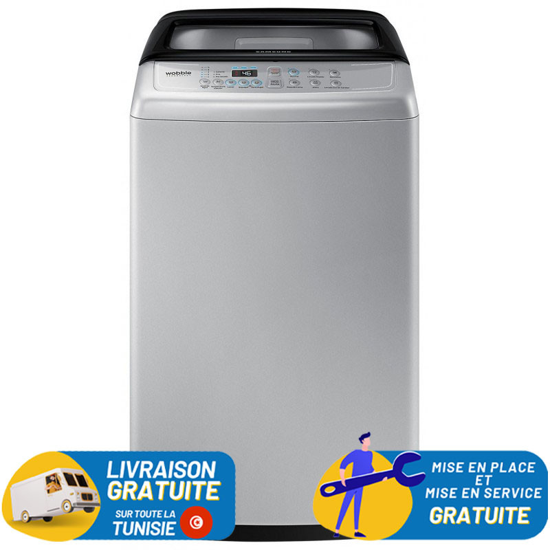 Machine à laver TopLoad Samsung 9Kg WA90H4400SS / Silver