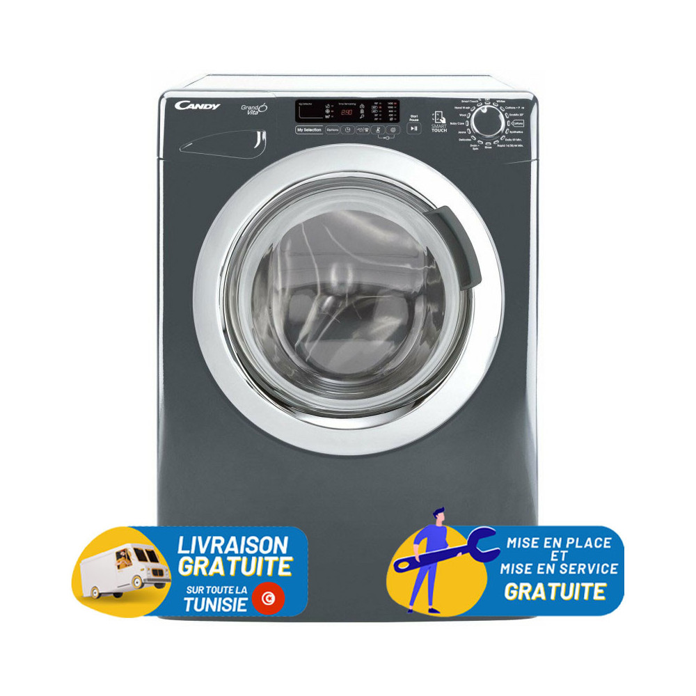Machine à laver Automatique Candy 9 Kg / Silver