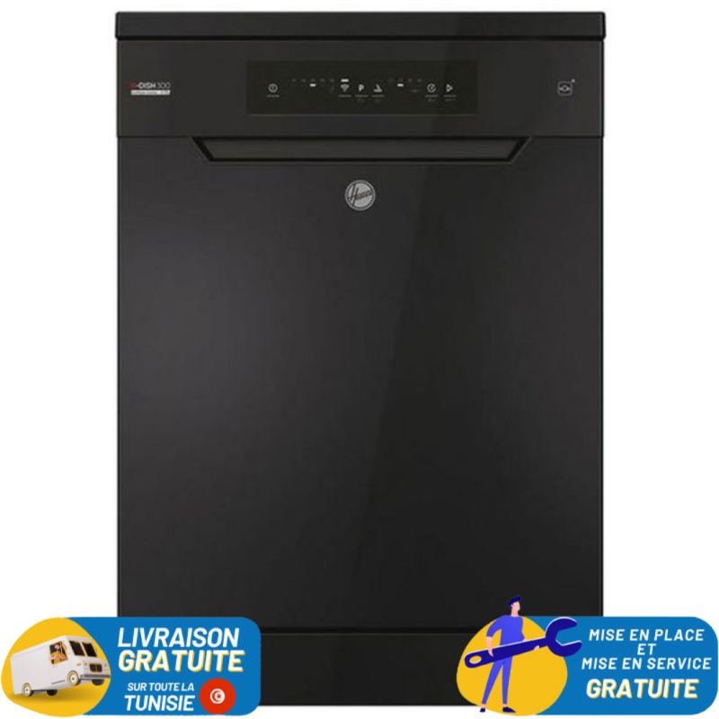 Lave vaisselle Inverter HOOVER 13 Couverts HF3C7L0B-80 / Noir