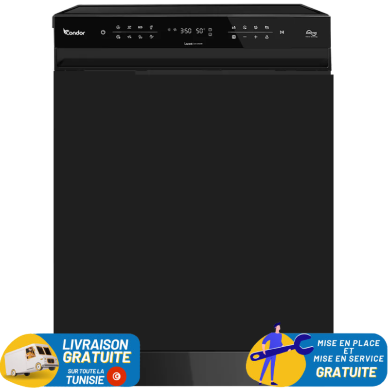 LAVE VAISSELLE Condor 16 couverts Avec Afficheur / Noir