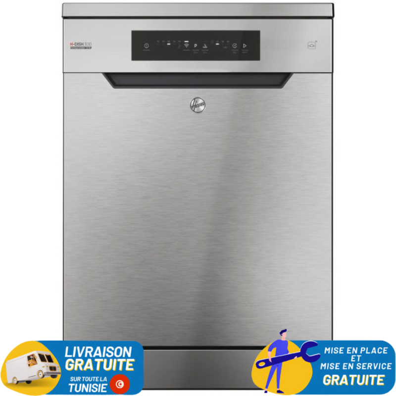 LAVE VAISSELLE HOOVER 13 Couverts INVERTER INOX / HF3E9L0X2-17