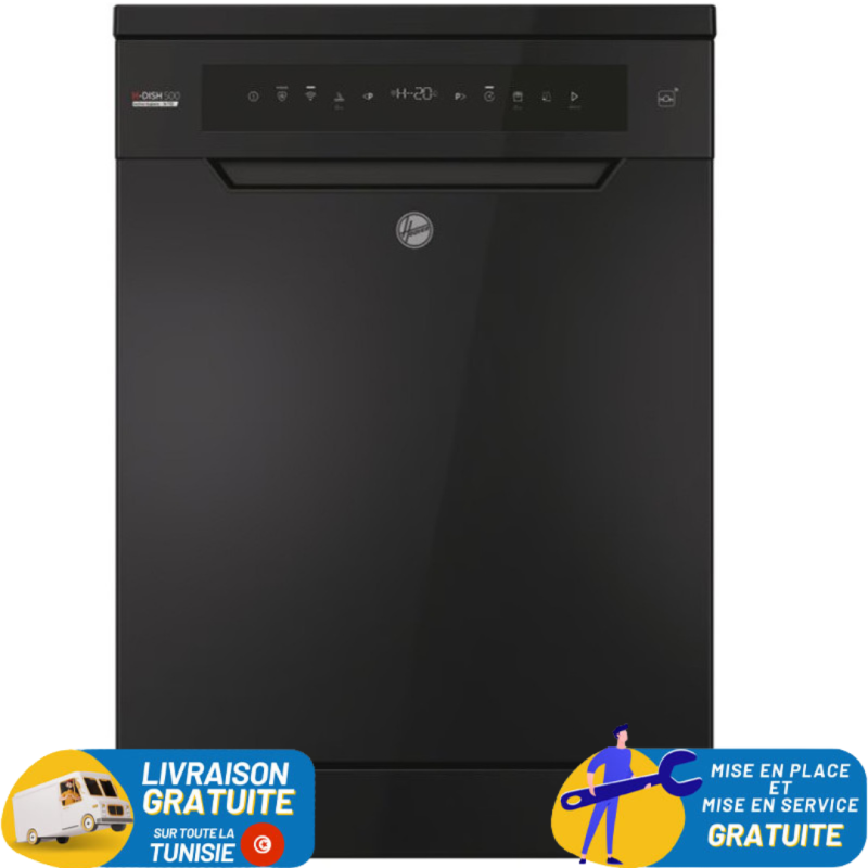 LAVE-VAISSELLE HOOVER INVERTER 16 COUVERTS / NOIR