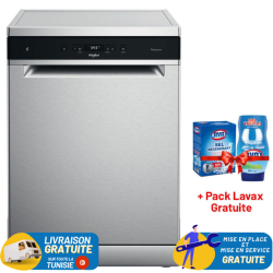 Lave vaisselle Whirlpool 6th SENSE 14 Couverts / Inox + Pack LAVAX Gratuite