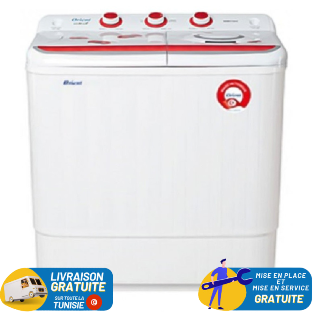 Machine à laver semi automatique Orient 11 Kg / Rouge  / XPB1-11-2