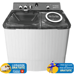 Machine à Laver Semi Automatique Fresh TTW-13G 13Kg Blanc & Gris