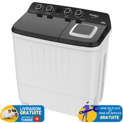 MACHINE À LAVER SEMI-AUTOMATIQUE 12KG BIOLUX DT121 BLANC