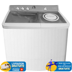 Machine a laver MAXWELL semi automatique 15kg  avec pompe / Blanc / MAX-WMTT150PB