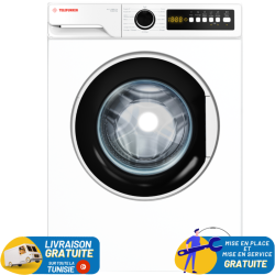 Machine à Laver TELEFUNKEN 8KG / Blanc / MACH-8KG1200TW