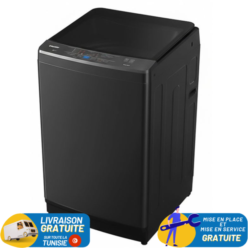 Lave Linge Top NEWSTAR 10Kg / Dark GRIS / AT12-680DG