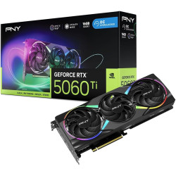 Carte graphique PNY GeForce RTX 5060 Ti 16 Go GDDR7 OC RGB Triple Fan