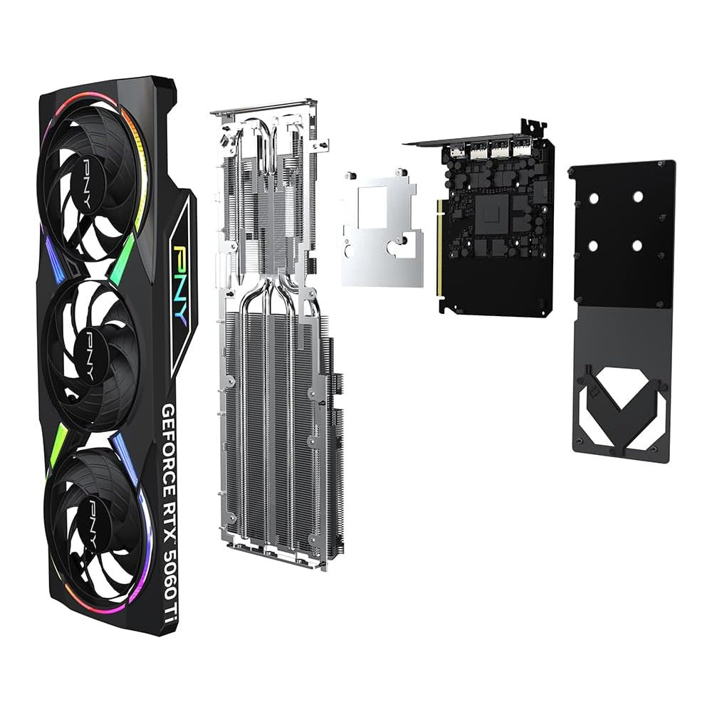 Carte graphique PNY GeForce RTX 5060 Ti 16 Go GDDR7 OC RGB Triple Fan