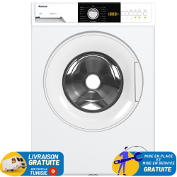 Machine à Laver Frontale Focus F.1208W / 8 Kg / 1200 Tours / Blanc / F.1208W