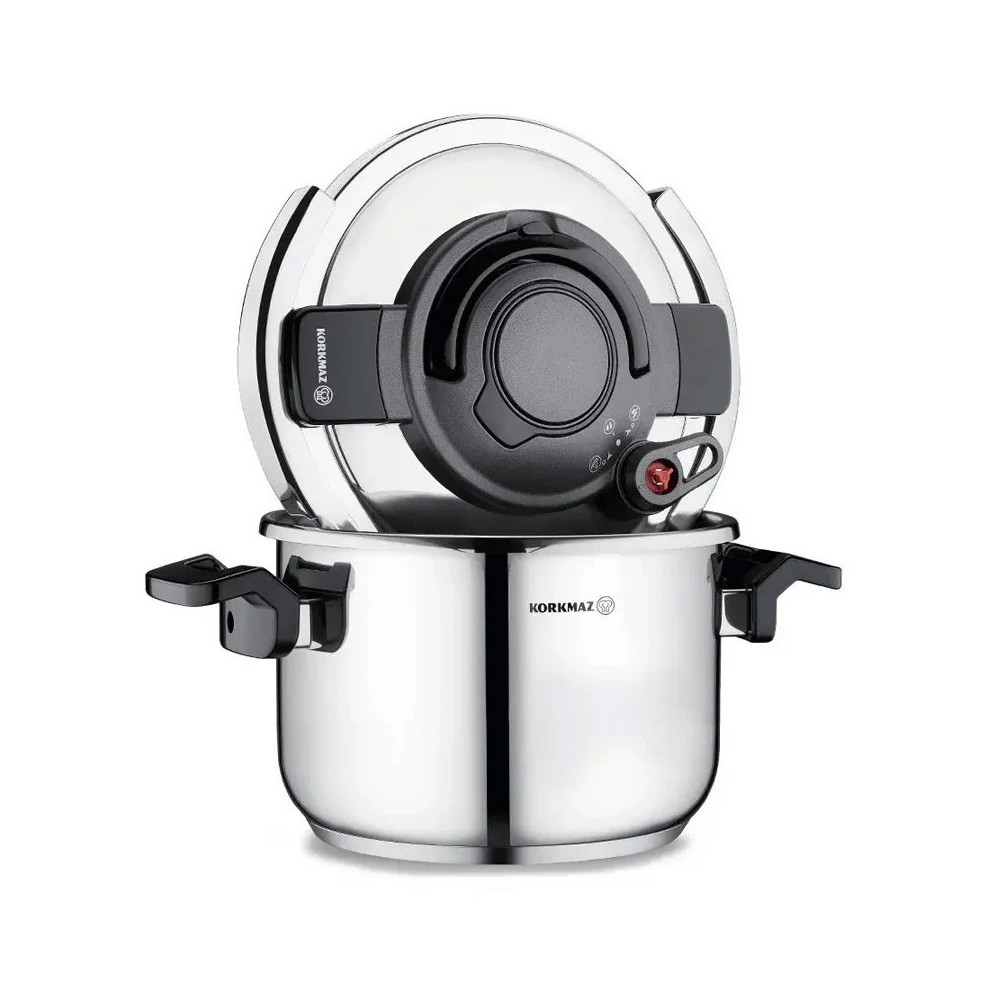 Set Cocotte KORKMAZ Alessa 7 Litres + Faitout 4L / Inox