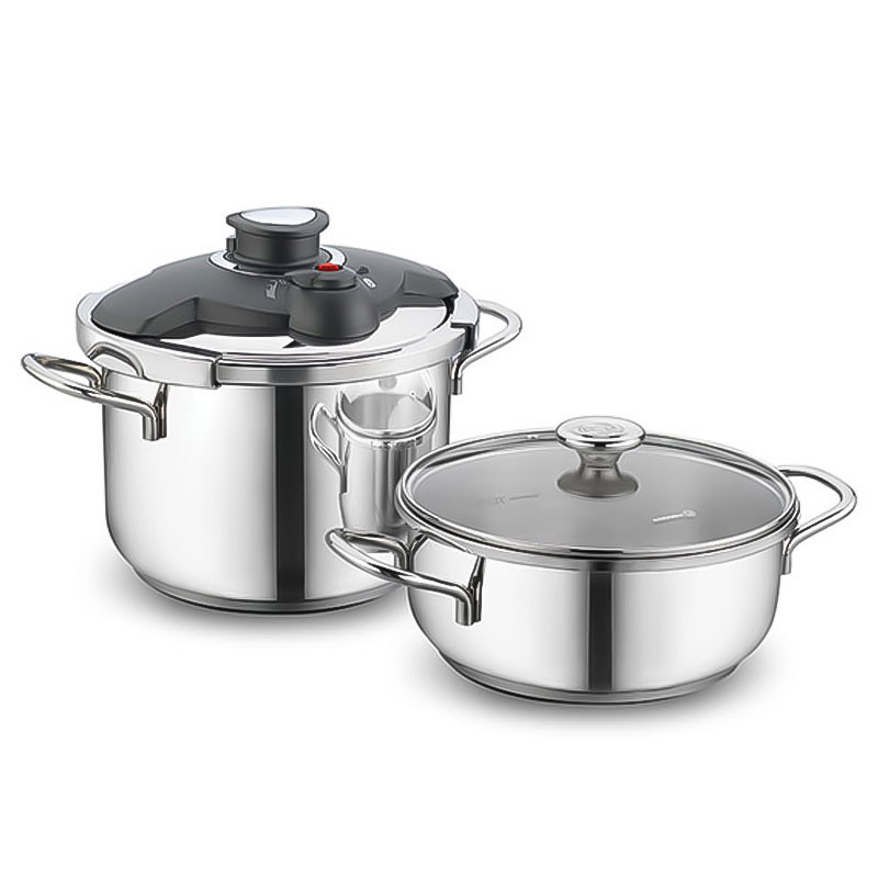 Set ALIA COCOTTE 7 Litres ET CASAROLE 4 Litres / INOX / A171