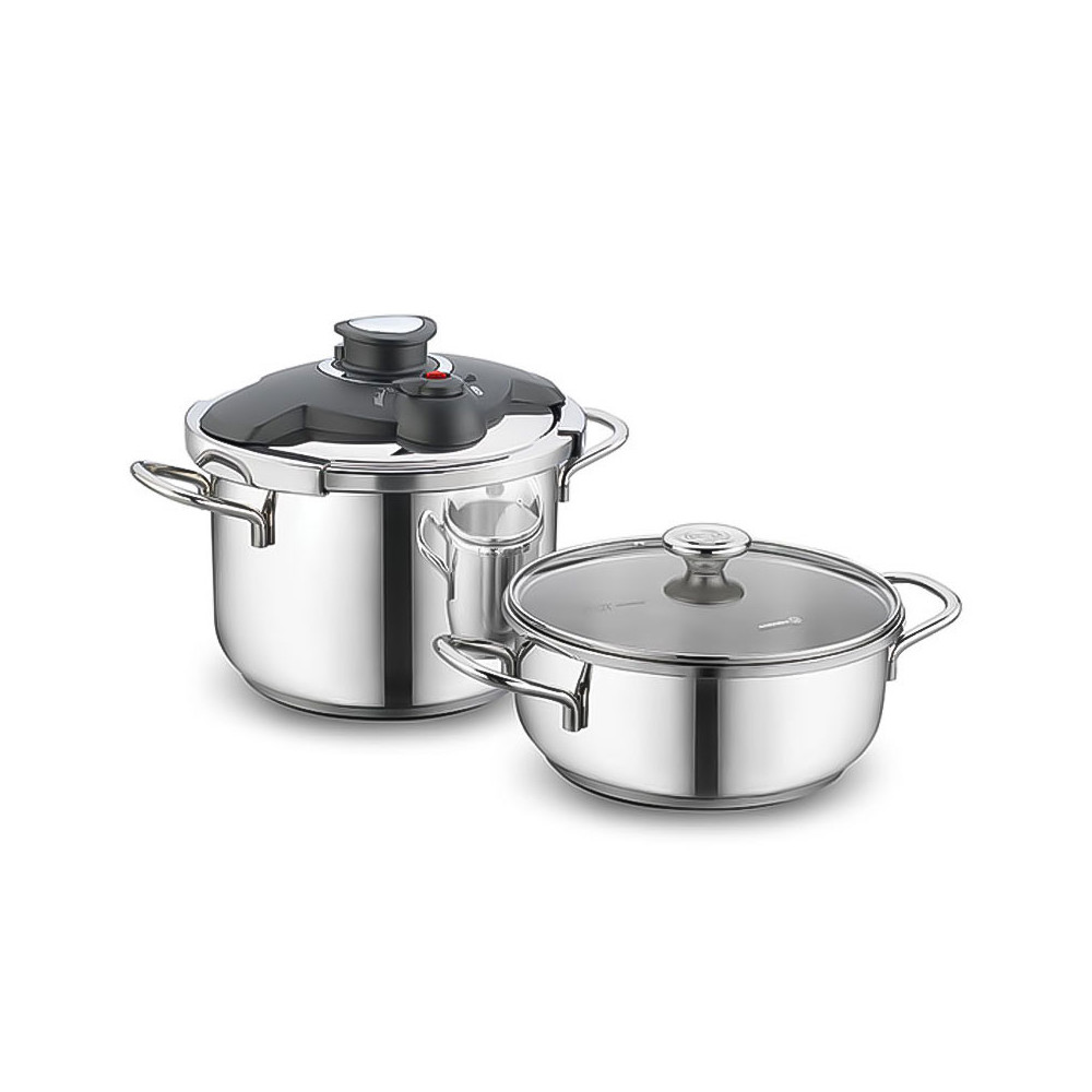 Set ALIA COCOTTE 7 Litres ET CASAROLE 4 Litres / INOX / A171