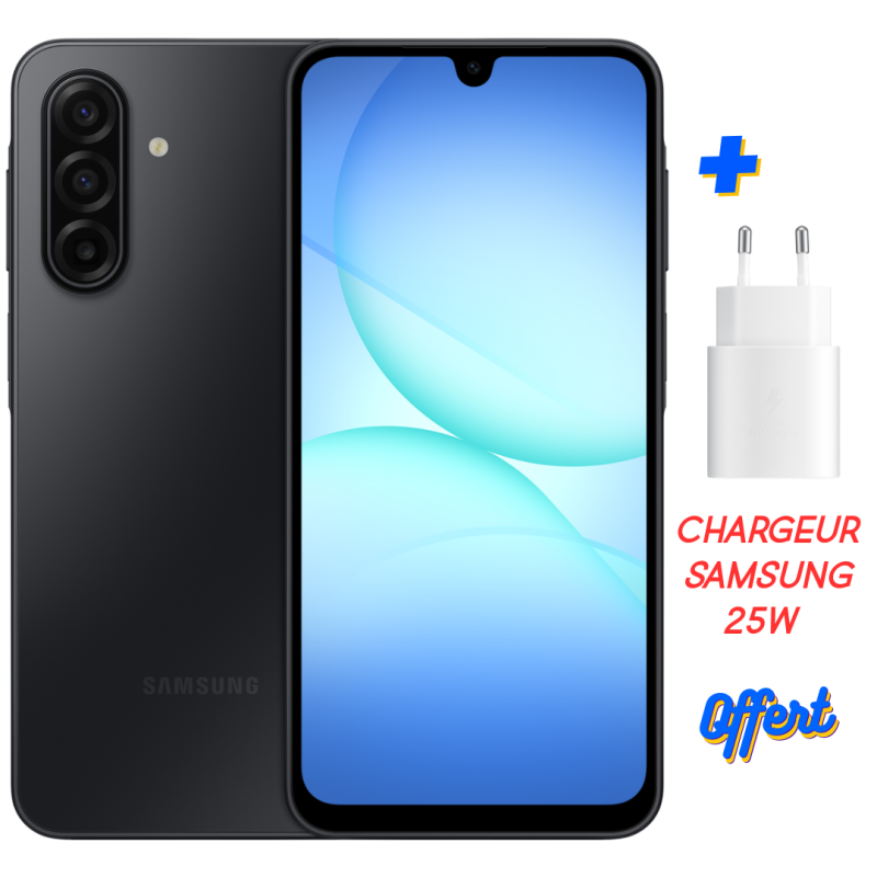 Smartphone Samsung Galaxy A17 5G / 16Go / 256 Go / Noir