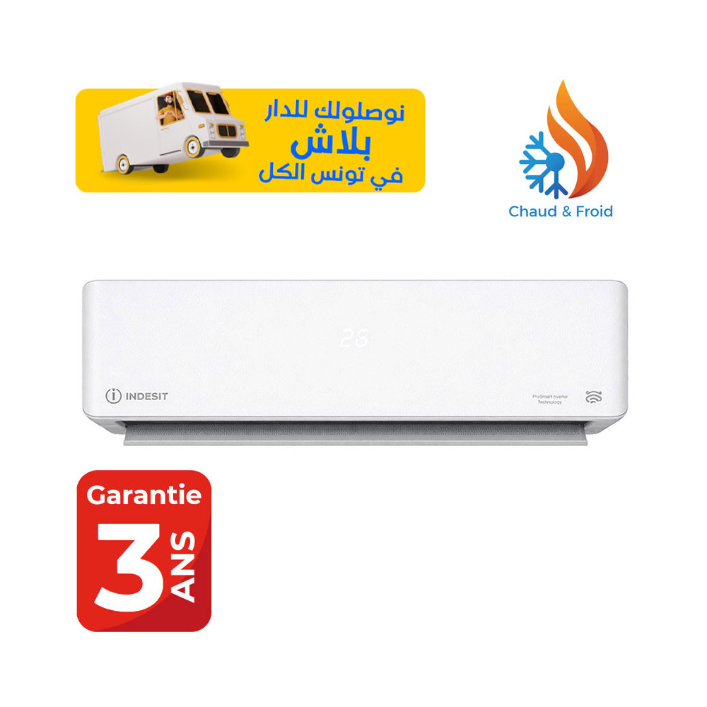 Climatiseur Indesit 24000 BTU Inverter / Chaud Froid