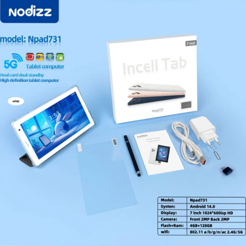 TABLETTE NPAD 731 7" / 5G / WIFI / 8 Go / 512 Go