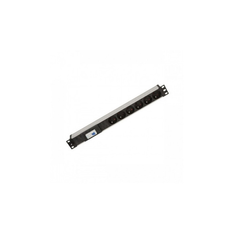 Multiprise Rackable W&T 2260C 6 Prises Avec disjoncteur / Noir