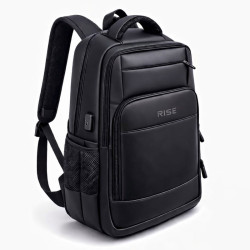 SAC A DOS RISE 16.1'' avec PORT USB (Type A & Type C) / Noir
