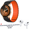 Montre Connectée COLMI i28 Ultra Métal / Gold Avec Écouteurs Sans Fil Bluetooth OTU AI-18 Blanc