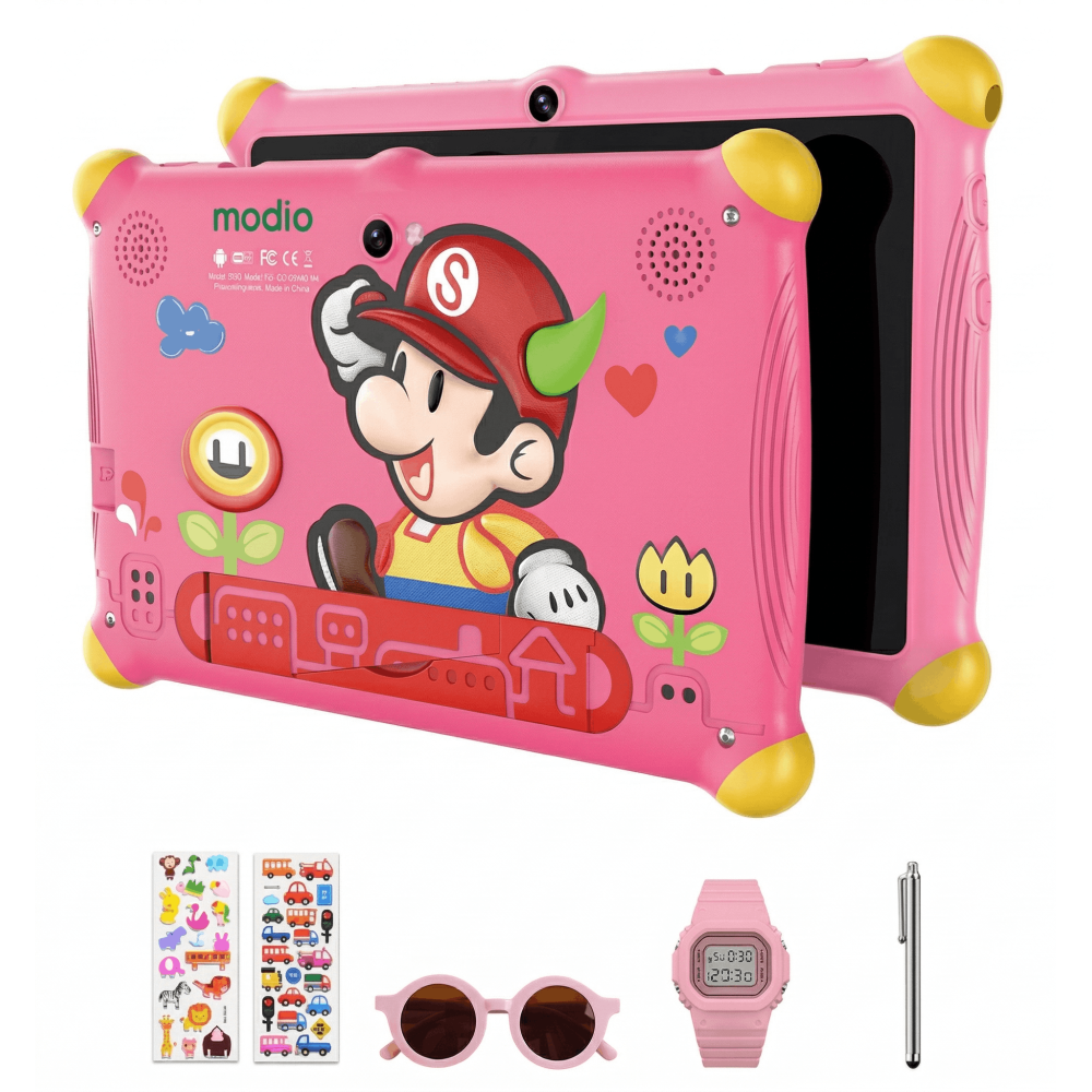 Tablette KIDS MODIO M61 7" Wi-Fi 6GB/128GB ETUI + PEN + FREE GIFTS / Pink