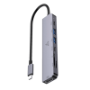 Hub SBOX 7en1 USB-C H-999 / Gris