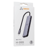 Hub SBOX 7en1 USB-C H-999 / Gris