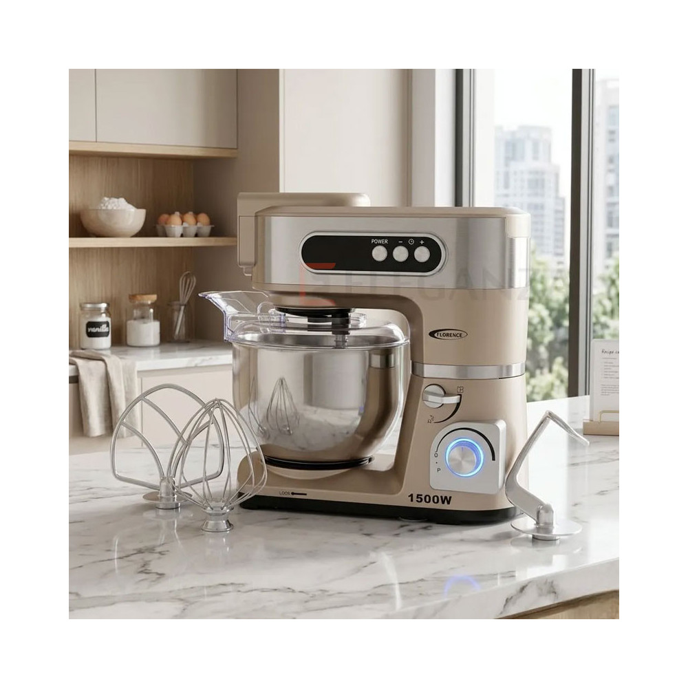 Robot pétrin Florence 6 Litres / 1500W / GOLD