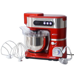 Robot pétrin Florence 6 Litres / 1500W / Rouge