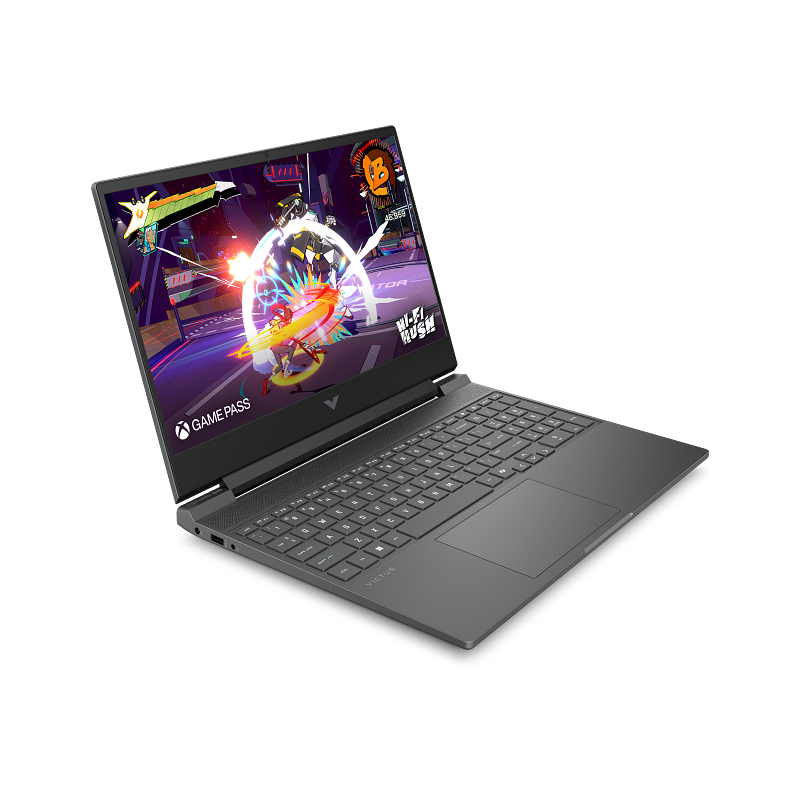 Pc Portable Gamer HP Victus Gaming 15-fb3008nk / Ryzen 5 8645HS / 16 Go DDR5 / 512 Go SSD / Windows 11 / Noir Avec Souris Gaming Sans Fil HP HyperX Pulsefire Haste 2 Core Noir Offerte