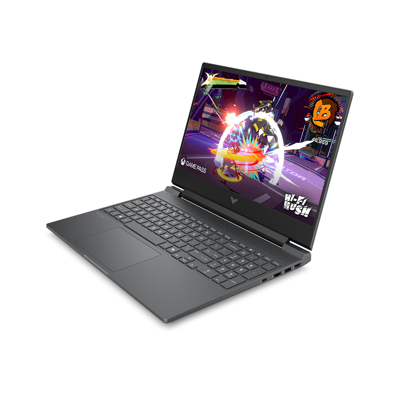 Pc Portable Gamer HP Victus Gaming 15-fb3008nk / Ryzen 5 8645HS / 16 Go DDR5 / 512 Go SSD / Windows 11 / Noir Avec Souris Gaming Sans Fil HP HyperX Pulsefire Haste 2 Core Noir Offerte