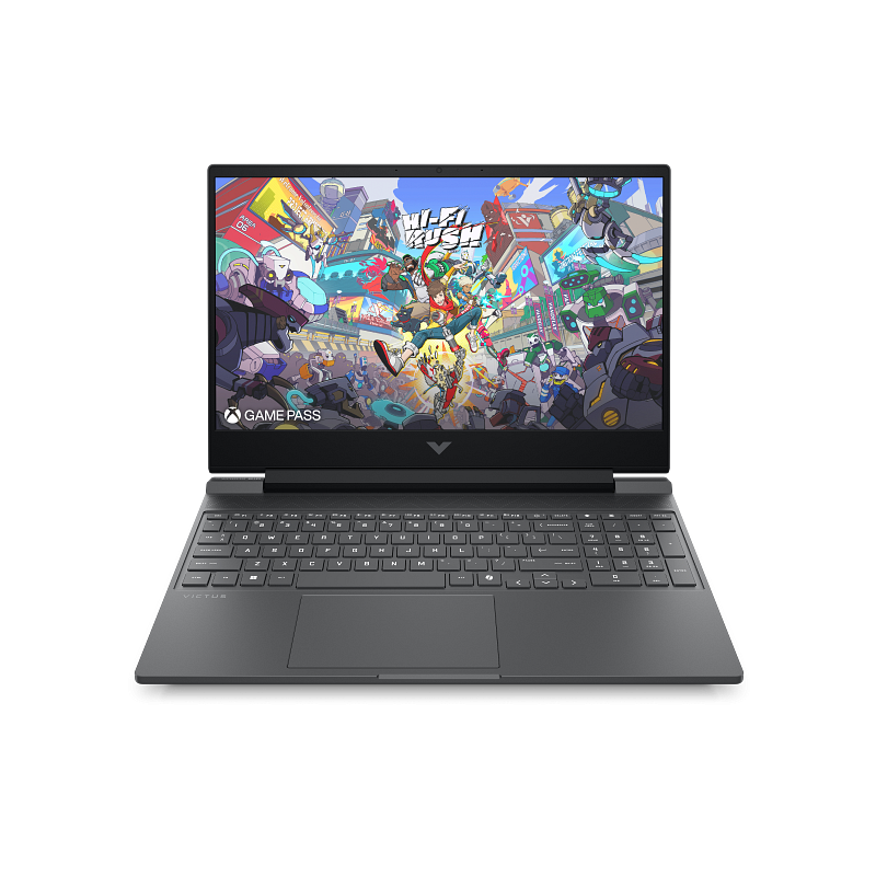 Pc Portable Gamer HP Victus Gaming 15-fb3008nk / Ryzen 5 8645HS / 16 Go DDR5 / 512 Go SSD / Windows 11 / Noir Avec Souris Gaming Sans Fil HP HyperX Pulsefire Haste 2 Core Noir Offerte