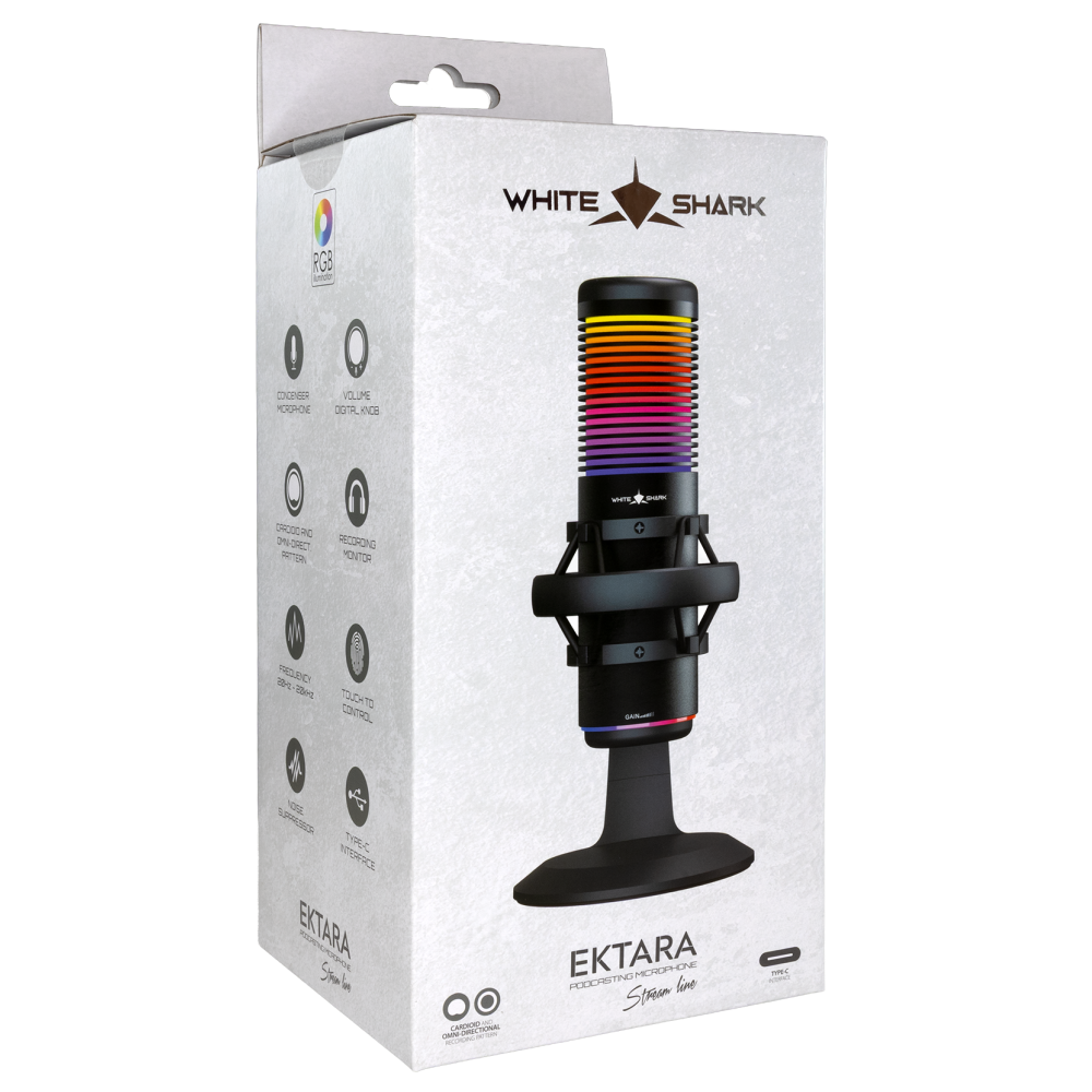 Microphone Gaming White Shark EKTARA DSM-07 / NOIR
