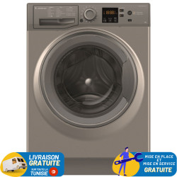 Machine à laver Frontale Ariston NS823CGGMA / 8 KG / Silver avec Moteur Inverter