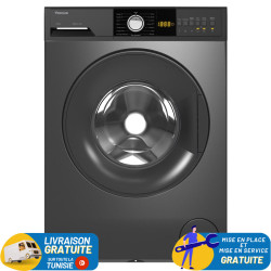 Machine à Laver Frontale Focus F.1208G / 8 Kg / 1200 Tours / Gris  / F.1208G