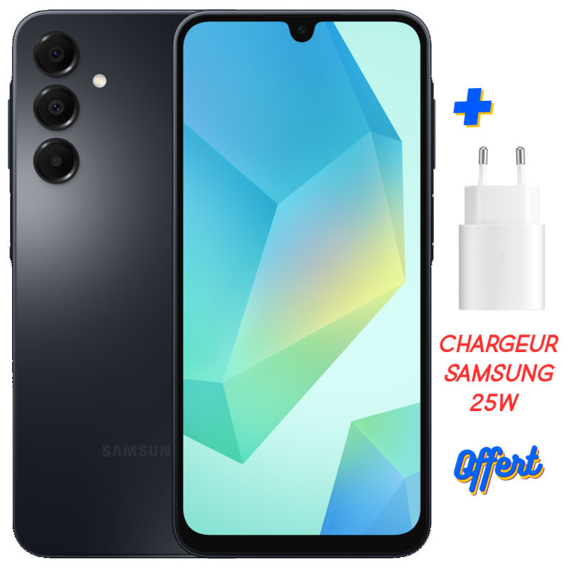 Smartphone Samsung Galaxy A16 / 12Go / 128 Go / NOIR