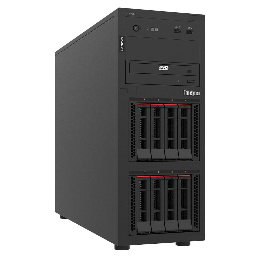 Serveur Lenovo ThinkSystem ST250 V3 XEON E-2468 / 32Go / 3× 1,2To HDD