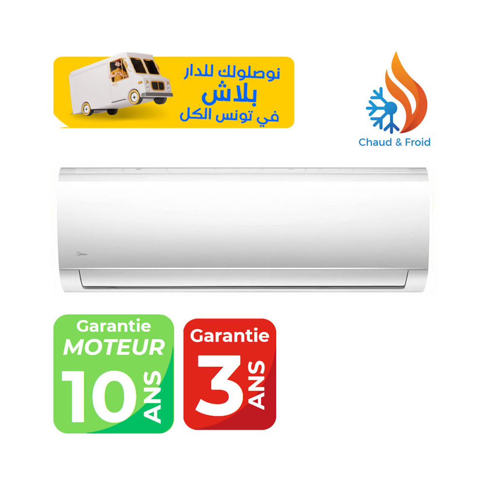 CLIMATISEUR MIDEA 24000 BTU INVERTERCHAUD & FROID / Garantie 3 ans