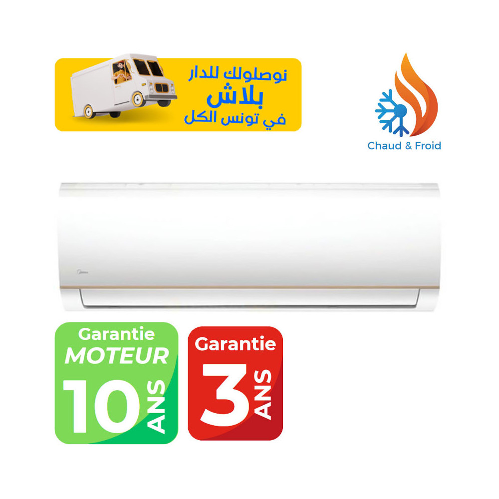 CLIMATISEUR MIDEA 12000 BTU INVERTER CHAUD & FROID / Garantie 3 ans