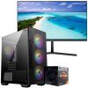Setup Gamer Special Pc de Bureau Gaming / Ryzen 5 3400G / Vega 11 / 16 Go Avec Écran Uniview MW-LC22-E 22" Full HD LED / 100 Hz