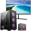 Setup Gamer Special Pc de Bureau Gaming / Ryzen 5 Pro 5650G / Vega 7 / 16 Go Avec Écran Uniview MW-LC22-E 22" Full HD LED / 100 Hz