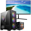 Setup Gamer Special Pc de Bureau Gaming / Ryzen 5 5600GT / Vega 7 / 16 Go Avec Écran Uniview MW-LC24-E 24" Full HD LED / 100 Hz