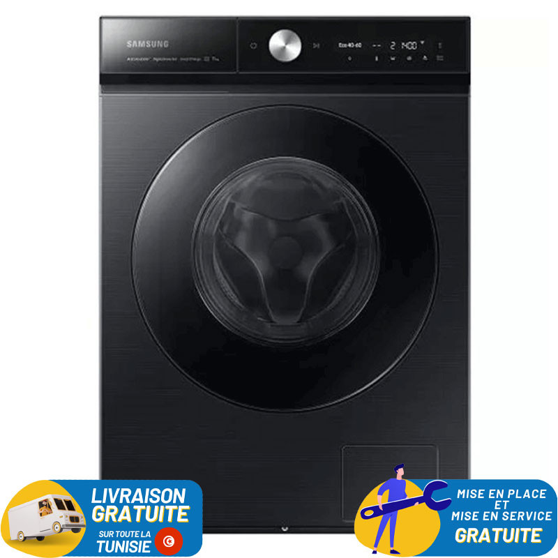 Lave linge Frontale Samsung WW11B1944GB 11Kg / Inverter / Noir + 100 DT Bon de Réduction