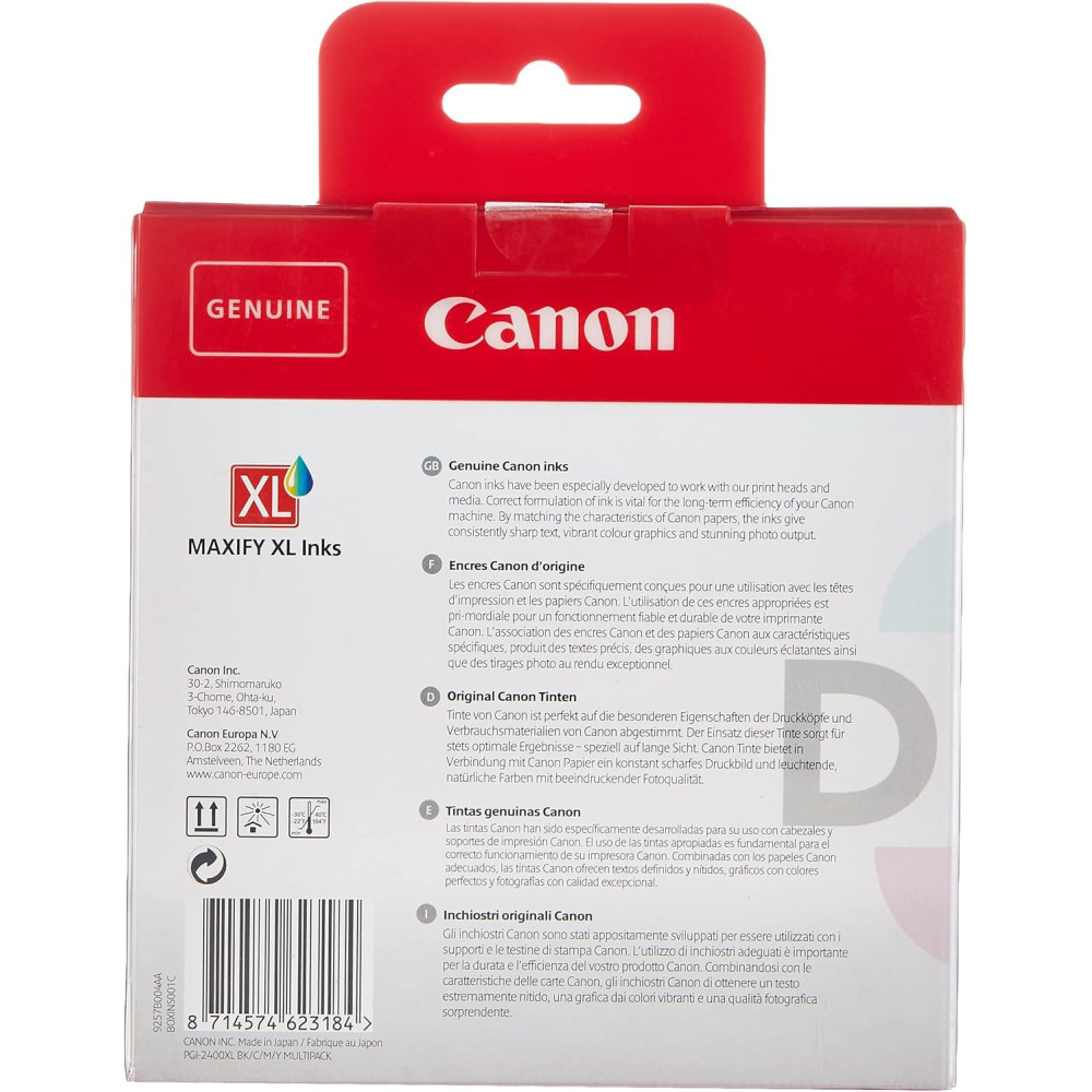 CARTOUCH CANON PGI-2400XL BK/C/M/Y EMB MULTI