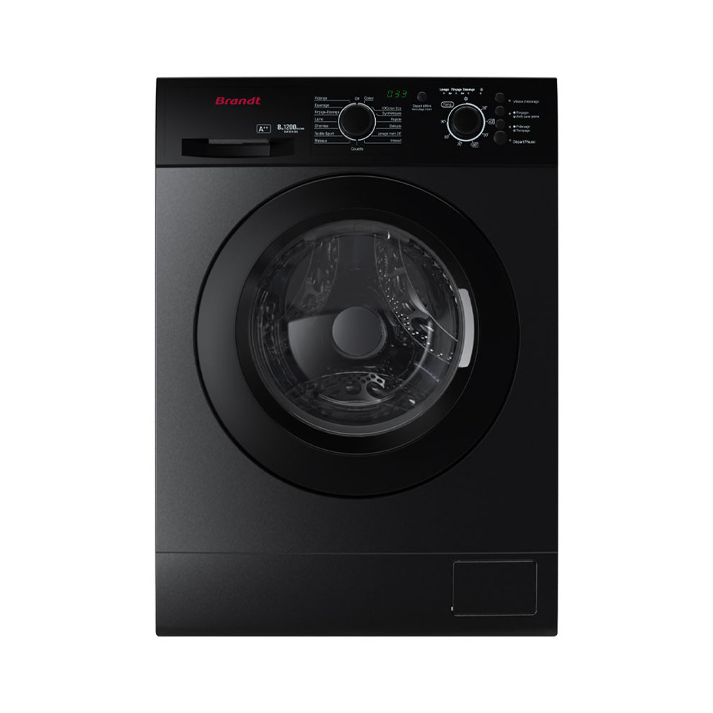 LAVE LINGE BRANDT / 8KG / 1200tr/min / DARK SILVER